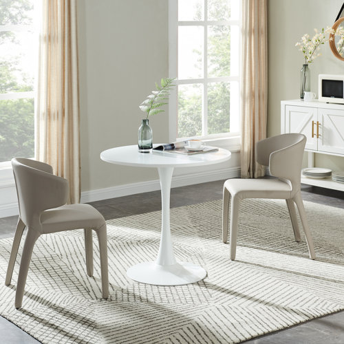 White Round Dining Tables You'll Love | Wayfair